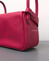 Hermes Lindy Mini |  Framboise 90 Swift Palladium Hardware-details