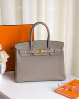 Hermes Birkin Retourne 30 | Trench Togo Gold Hardware-front