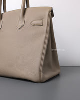 Hermes Birkin Retourne 30 | Trench Togo Gold Hardware-details