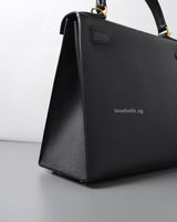 Hermes Kelly Sellier 28 | Black Epsom Gold Hardware-details