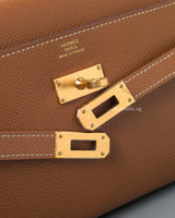Hermes Kelly To Go Gold Epsom Gold Hardware-details