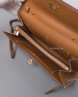Hermes Kelly To Go Gold Epsom Gold Hardware-details