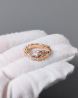 Bvlgari Serpenti Ring with Full Pavé Diamonds | Size S 18K Rose Gold-model