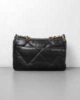 Chanel Chanel 19 Small | Black Lambskin Multicolored Hardware-back