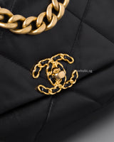 Chanel Chanel 19 Small | Black Lambskin Multicolored Hardware-details