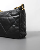 Chanel Chanel 19 Small | Black Lambskin Multicolored Hardware-details