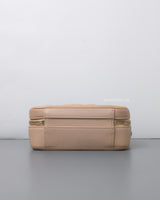 Chanel Filigree Vanity Case Mini | Beige Caviar Brushed Gold Hardware-details
