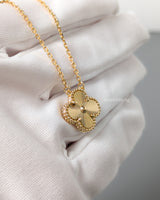 Van Cleef & Arpels VCA Vintage Alhambra Necklace Guilloche 18K Gold-model