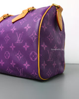 Louis Vuitton Speedy P9 Bandouliere 25 | Purple Gold Hardware-details