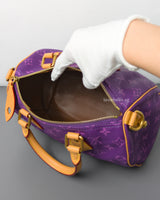 Louis Vuitton Speedy P9 Bandouliere 25 | Purple Gold Hardware-details