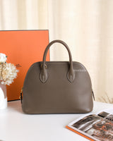 Hermes Bolide  25 | Etoupe Epsom Gold Hardware-front