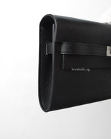 Hermes Kelly To Go Black Epsom Palladium Hardware-details