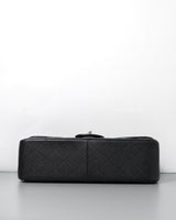 Chanel Classic Flap Jumbo | Black Caviar Silver Hardware-details