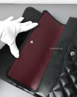 Chanel Classic Flap Jumbo | Black Caviar Silver Hardware-details