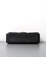 Chanel Classic Flap Small | Black Caviar Gold Hardware-details