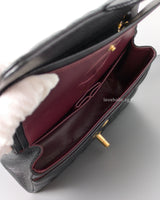 Chanel Classic Flap Small | Black Caviar Gold Hardware-details