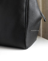 Chanel Large Shopping Bag 26A Black Caviar Gold Hardware-details