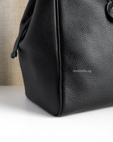 Chanel Large Shopping Bag 26A Black Caviar Gold Hardware-details