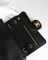 Chanel Maxi Flap Mini | 26A Black Caviar Gold Hardware-details