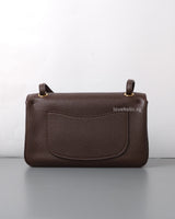 Maxi Flap Mini | 26B Brown Caviar Gold Hardware