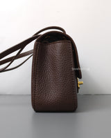 Maxi Flap Mini | 26B Brown Caviar Gold Hardware