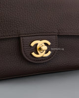 Maxi Flap Mini | 26B Brown Caviar Gold Hardware