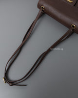 Maxi Flap Mini | 26B Brown Caviar Gold Hardware