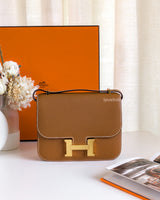 Constance Mini 18 | Gold Epsom Gold Hardware
