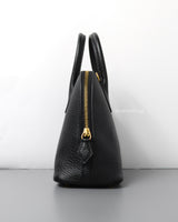 Bolide Mini Chevre Leather | Black Gold Hardware