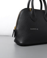 Bolide Mini Chevre Leather | Black Gold Hardware