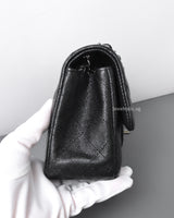 Mini Rectangle 18C Iridescent Black Caviar Gunmetal Hardware