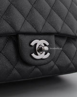 Mini Rectangle 18C Iridescent Black Caviar Gunmetal Hardware