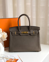 Hermes Birkin Retourne 30 | Toupe Togo Gold Hardware-front