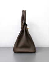 Hermes Birkin Retourne 30 | Toupe Togo Gold Hardware-side