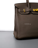 Hermes Birkin Retourne 30 | Toupe Togo Gold Hardware-details