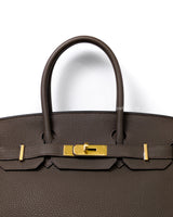 Hermes Birkin Retourne 30 | Toupe Togo Gold Hardware-details