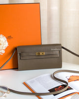 Hermes Kelly To Go Etoupe Epsom Gold Hardware-front