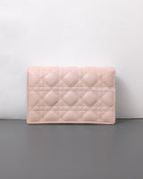 Dior My Dior Daily Chain Pouch | Powder Pink  Lambskin Light Gold Hardware-back