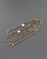 Dior My Dior Daily Chain Pouch | Powder Pink  Lambskin Light Gold Hardware-details