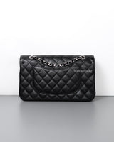 Chanel Classic Flap Medium  | Black  Caviar Silver Hardware-back