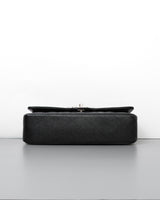 Chanel Classic Flap Medium  | Black  Caviar Silver Hardware-details