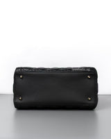 Dior Lady Dior Medium | Black Lambskin Light Gold Hardware-details