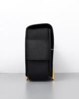 Hermes Geta Black Chevre Mysore Gold Hardware-side