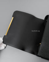 Hermes Geta Black Chevre Mysore Gold Hardware-details
