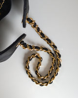 Chanel Chanel 25 Small | Black Caviar Gold Hardware-details