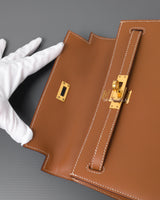 Hermes Kelly Sellier 25 | Gold Epsom Gold Hardware-details