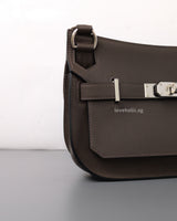 Hermes Jypsiere Mini | Ecorce Evercolor Palladium Hardware-details
