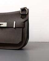 Hermes Jypsiere Mini | Ecorce Evercolor Palladium Hardware-details