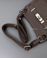Hermes Jypsiere Mini | Ecorce Evercolor Palladium Hardware-details