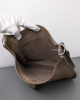 Hermes Evelyne 29 | Etoupe Taurillon Clemence Palladium Hardware-details